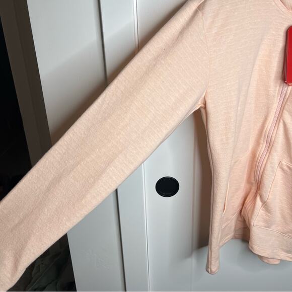 NWT The North Face Pink Salt Heather Full Zip Hoodie Sweatshirt Size Large - Picture 7 of 8